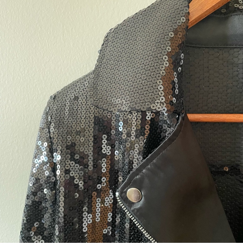 Weissman Black Sequin Jacket - image 6